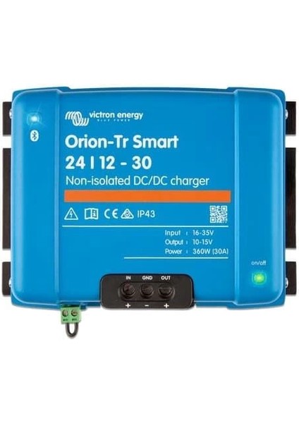 Energy 24/24V 17A Izolesiz Dc-Dc Şarj Cihazı Charger Bluetooth Özellikli, ORI242440140