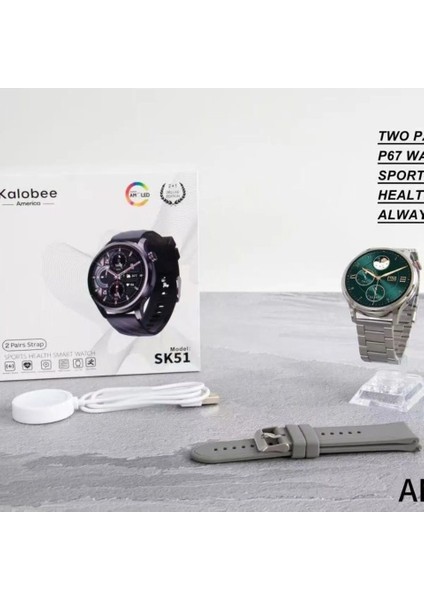 SK51 Amoled Ekran 1,69 Inc Akıllı Saat modelleri
