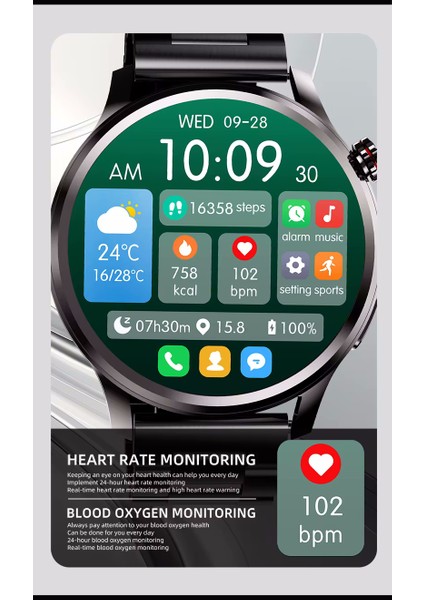 SK51 Amoled Ekran 1,69 Inc Akıllı Saat