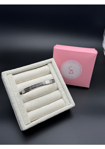 925 Ayar Gümüş Kaplama Ayet'el Kürsi Bileklik , Gold Kaplama Nazar Duası Kelepçe ,şans Kelepçe fırsatları