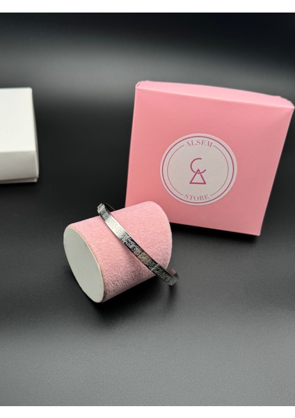 925 Ayar Gümüş Kaplama Ayet'el Kürsi Bileklik , Gold Kaplama Nazar Duası Kelepçe ,şans Kelepçe indirimleri