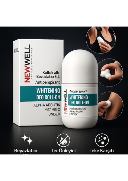 Koltuk Altı Beyazlatıcı Roll-On – Kararmaya Karşı Deodorant 50 ml fırsatları