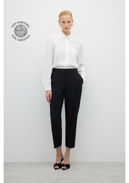Düz Paça Pantolon Siyah K2612007_001 fırsatları