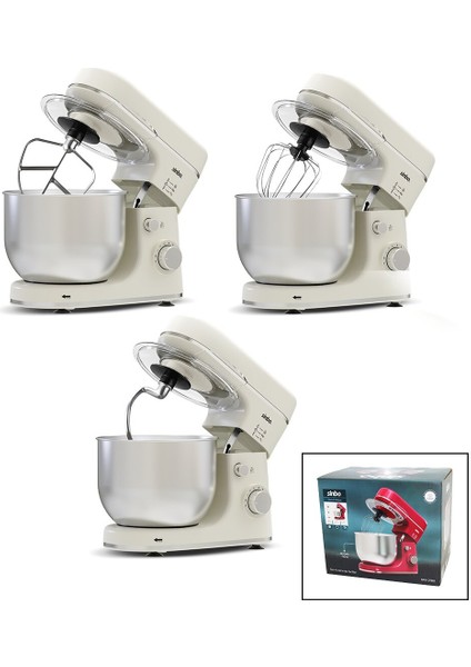 Standlı Mikser - Blender Seti 3 Farklı Uç 8 Kademe Hız+Turbo Hamur Yoğurma-Çırpıcı-Karışıtırıc