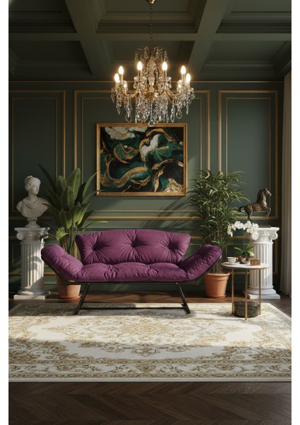 Aureus Prime | Katlanır Yataklı Ikili Kanepe | Mekanizmalı Çekyat Koltuk | Açılır Kollu Çift Fonksiyonlu Tasarım