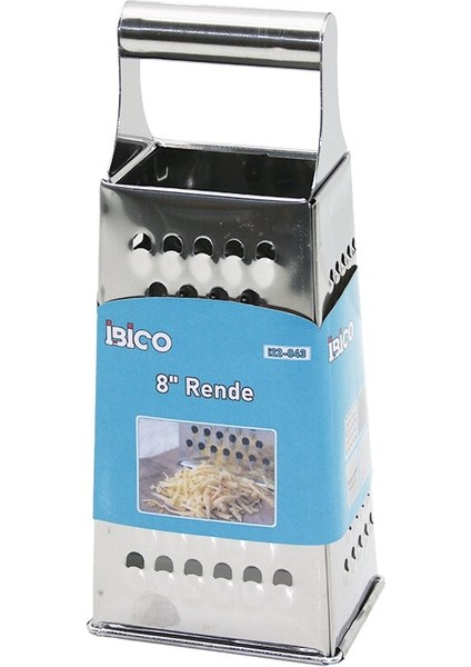 8 Inç - 4gen Metal Çelik Rende Metal Saplı (4887)