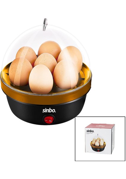 Elektrikli Yumurta Pişirme Makinesi 7 Yumurta=normal - Rafadan - Katı 350W SEB-5806 (4887)