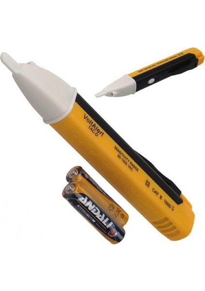 Elektrik Kaçak Dijital Kontrol Kalemi Cihazı -Dedektörlü Temassız Işıklı Kablo Voltaj Test (