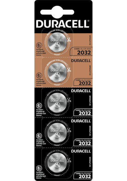 Duracell 2032 Para Pili 5li Kart (4940)