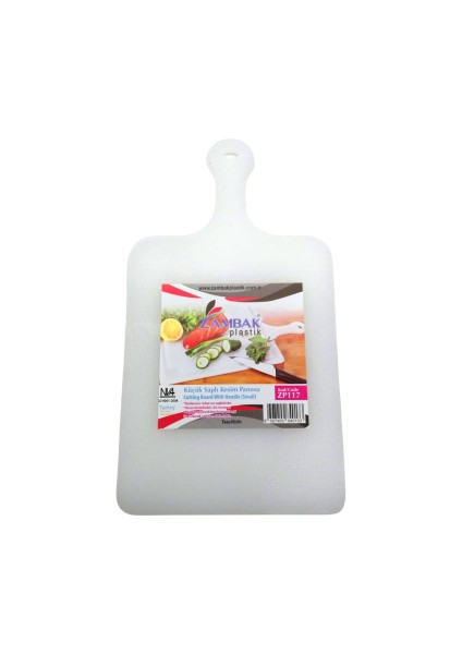 Saplı Küçük Plastik Kesim Panosu (4887)