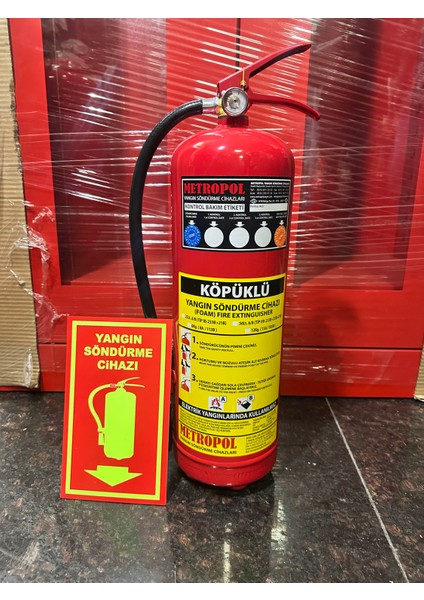 6 kg Tozlu Tüp Tabelaları Yangın Söndürme Cihazı fiyatları