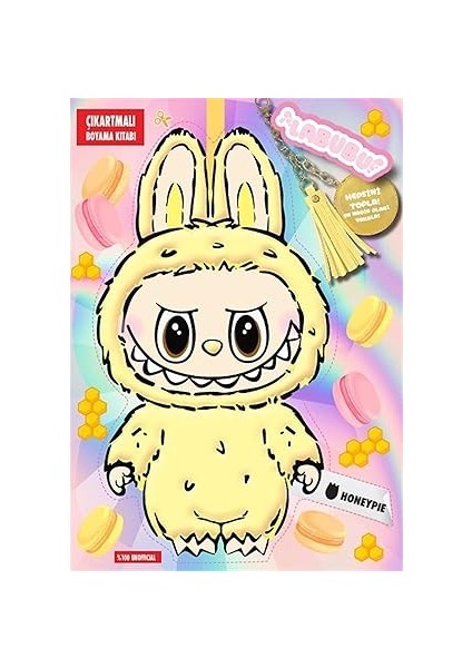 Labubu Honeypie Çılgın Koleksiyon - Çıkartmalı Boyama Kitabı + Tempo - Bir Kara Mizah Hikayesi