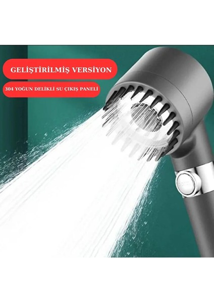 Yeni Nesil Çok Masajlı Fonksiyonlu Ayarlanabilir Arıtmalı Krom Kaplı Duş Başlığı El Duşu modelleri