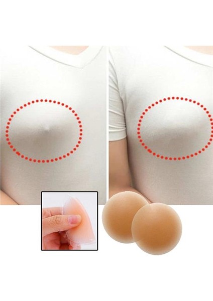 Silikon Göğüs Ucu Kapatıcı Gizleyici Bant Aparat (4887)