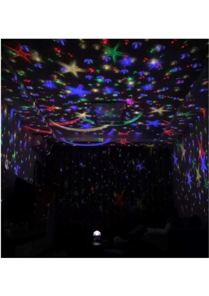 Pembe Çok Renkli ve Dönen Star Gece Lambası indirimleri