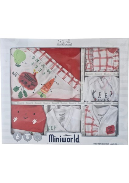 Havuç Desen 10'lu Erkek Zıbın Seti