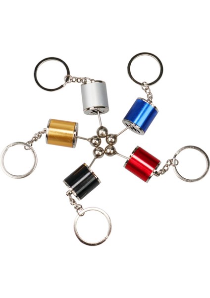 Hareketli Araba Vites Anahtarlık Altı Hız Manuel Vites Dişli Shifter Topuzu Metal Anahtarlık (4 fırsatları