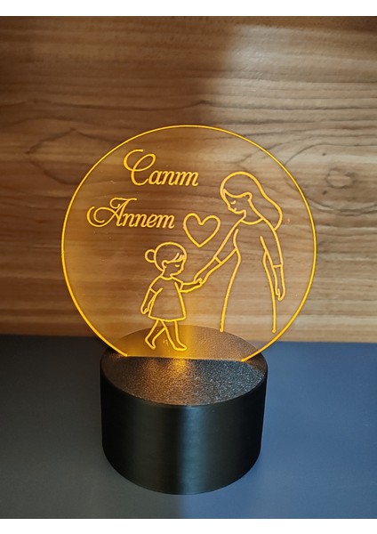 Anneler Günü Anne Kız Masa Lambası ( Pilli ) fiyatları
