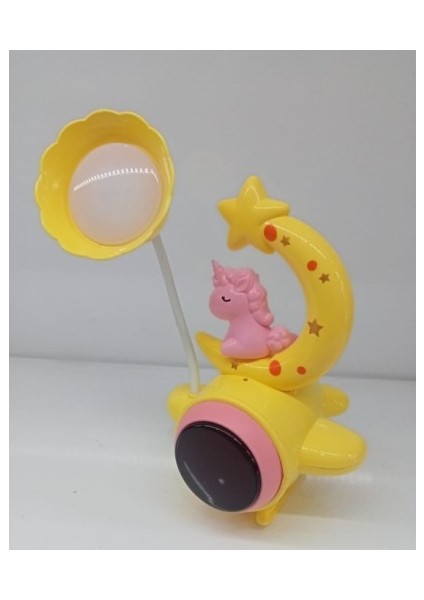 Çocuk Odası Ay ve Unicorn Desenli Gece Lambası fiyatları