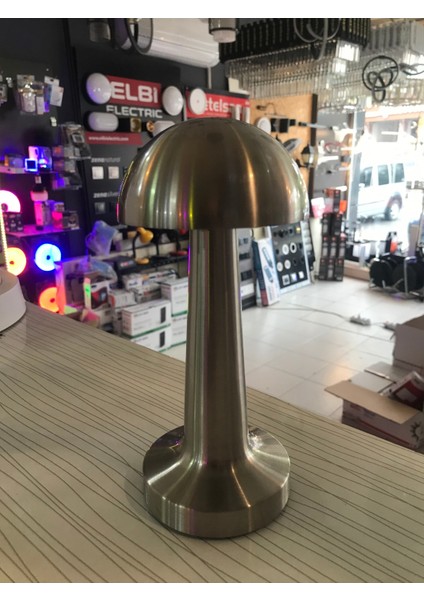 Inox Silver Günışığı Dokunmatik Dimmerli Şarjlı Masa Lambası fiyatları