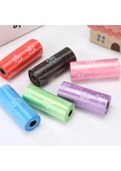 Evcil Hayvanlar Için Pati Desenli Kedi Köpek Kaka Poşeti Torbası (4887) modelleri