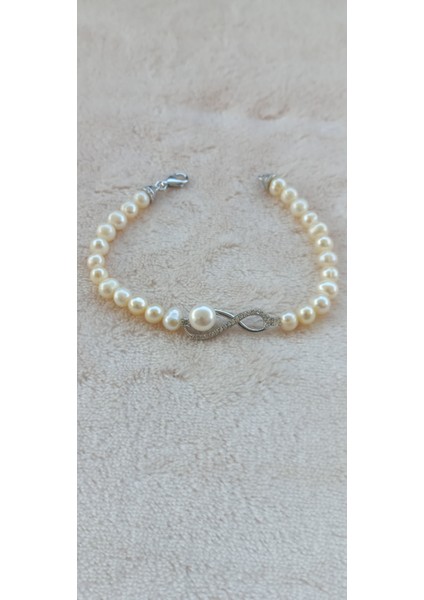 Gerçek Inci Bileklik 925 Ayar Gümüş