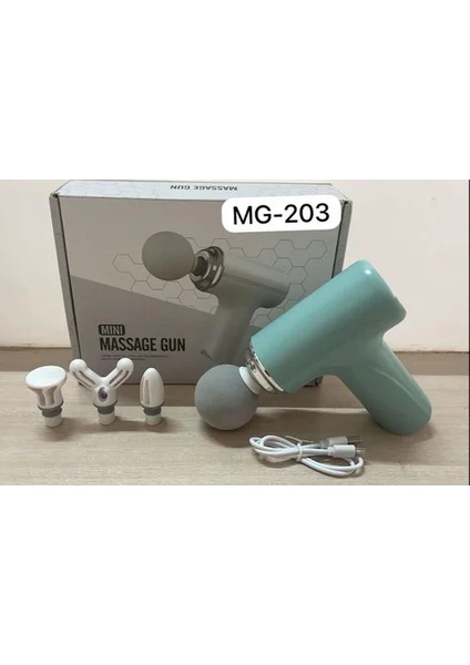 Masaj Tabancası Darbeli Titreşimli 4 Başlıklı Profesyonel Şarjlı Mini Masaj Aleti (4887) modelleri