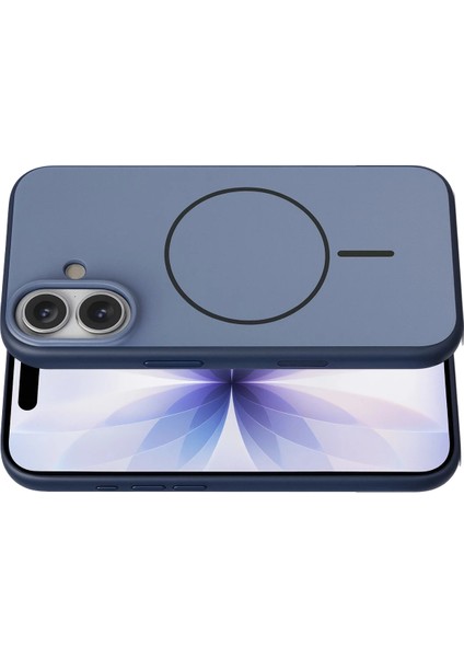 Apple iPhone 17 Neva Magsafe Uyumlu Kapak - Lacivert modelleri
