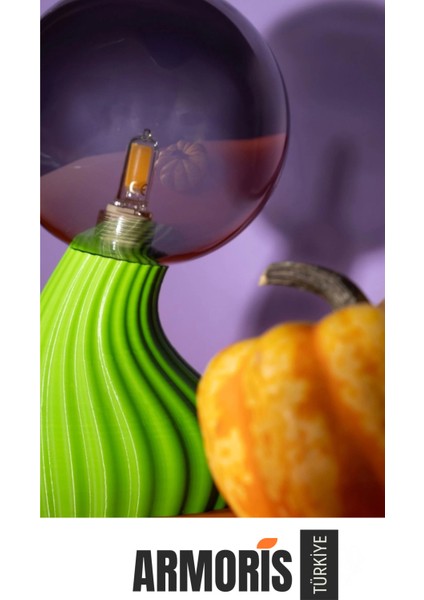 Yeni Handmade Dekoratif Şık Biyobozunur Plastik 10CM Dimmer Kablolu Hayalet Spooky Masa Gece Lambası indirimleri