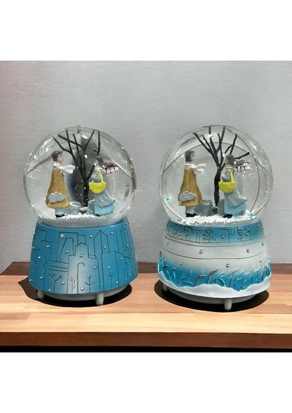 Büyük Boy Kış Masalı Temalı Pilli Kar Küresi modelleri