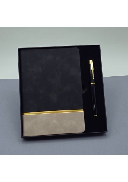 Toptan Defter ve Kalem Kutulu Siyah Set