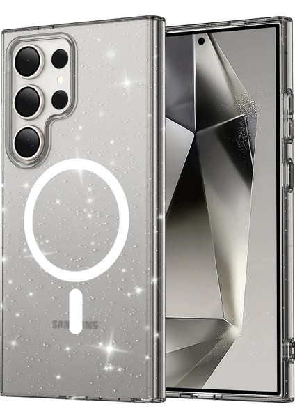 Samsung Galaxy S23 Ultra Kılıf Star Magsafe Uyumlu Kapak - Siyah