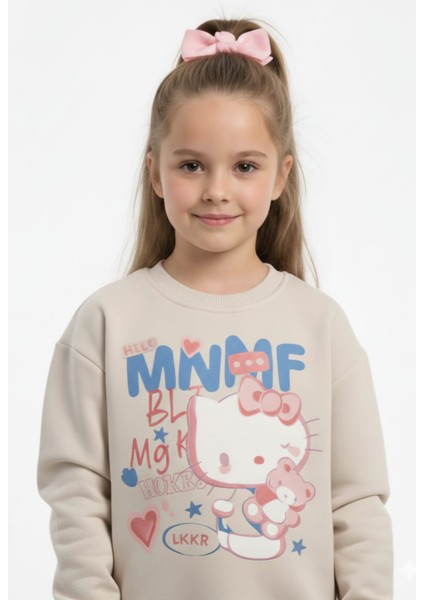 Kız Çocuk Baskılı Sweatshirt – Yumuşak Dokulu, Rahat Kesim fiyatları