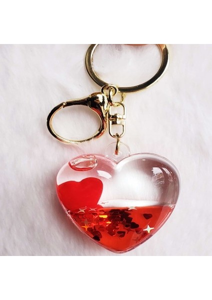 Hediyelik Kırmızı Kalp Anahtarlık