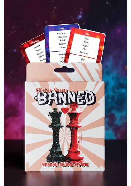 Banned Yasaklı Kelime Oyunu Çiftler Yarışı 45 Kart - 180 Kelime fiyatları