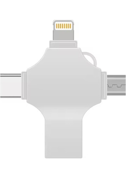 Otg 4in1 Cep Telefonu Çok Fonksiyonlu USB Flash Bellek 128 GB Type-C, Micro Sd ve Kart Okuyucu