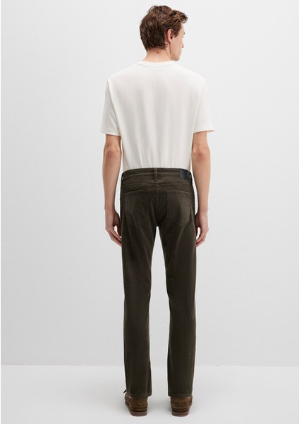 Marcus Koyu Yeşil Kadife Pantolon 0035191109 fırsatları