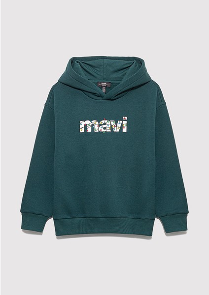 Yılbaşı Temalı Yeşil Sweatshirt 6S10178-71932 fırsatları