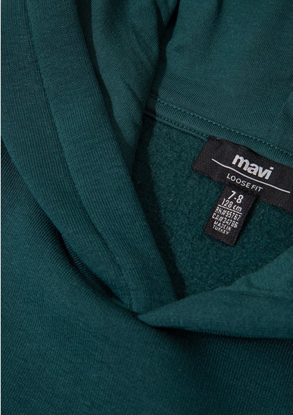 Yılbaşı Temalı Yeşil Sweatshirt 6S10178-71932