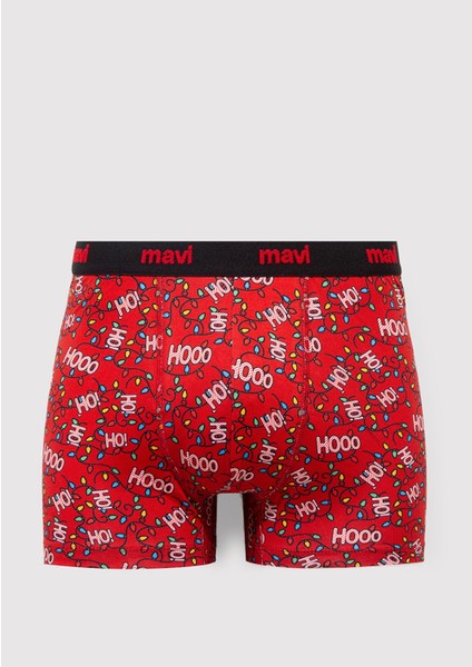 Yılbaşı Temalı Baskılı Boxer 0912111-70477