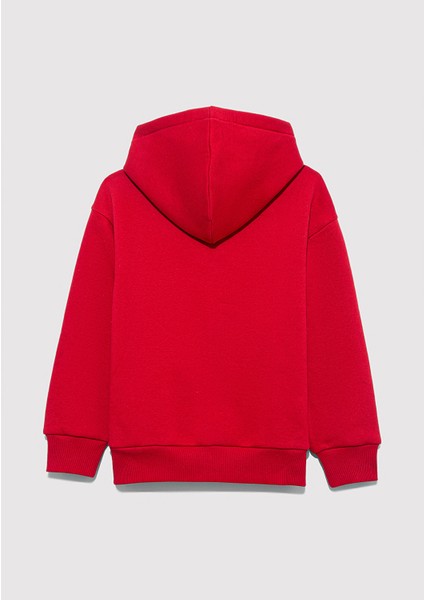 Yılbaşı Temalı Kırmızı Sweatshirt 6S10177-70390 fırsatları