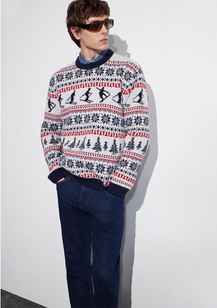 Yılbaşı Temalı Ekru Kazak 0710401-70057 modelleri