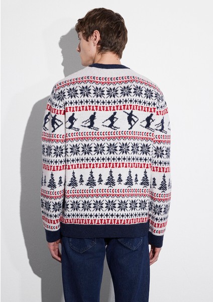 Yılbaşı Temalı Ekru Kazak 0710401-70057 indirimleri