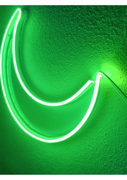 Ay Neon LED Dekoratif Aydınlatma Yeşil modelleri