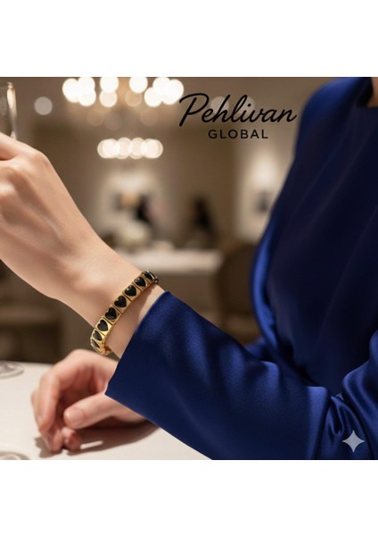 Aşkın Ritmi Çelik & Mineli Kalp Bileklik fiyatları