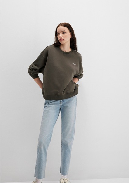 Mavi Logo Baskılı Haki Sweatshirt 1S10490-71553 fiyatları