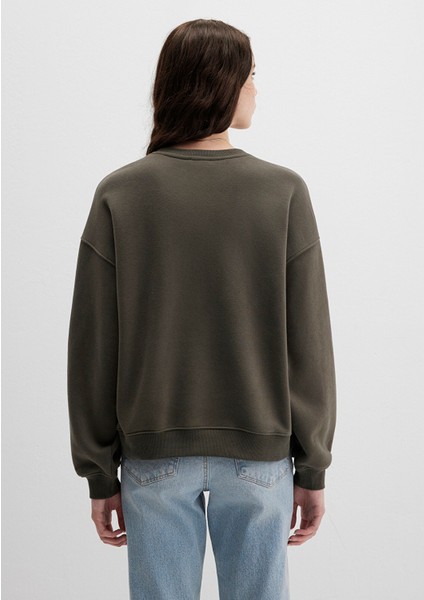 Mavi Logo Baskılı Haki Sweatshirt 1S10490-71553 fırsatları