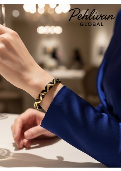 Özel Tasarım Çelik & Mineli Bileklik | Zarif ve Şık Dokunuş!