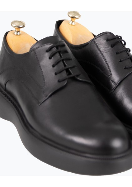 Bağcıklı Yüksek Taban Ayakkabı Siyah modelleri
