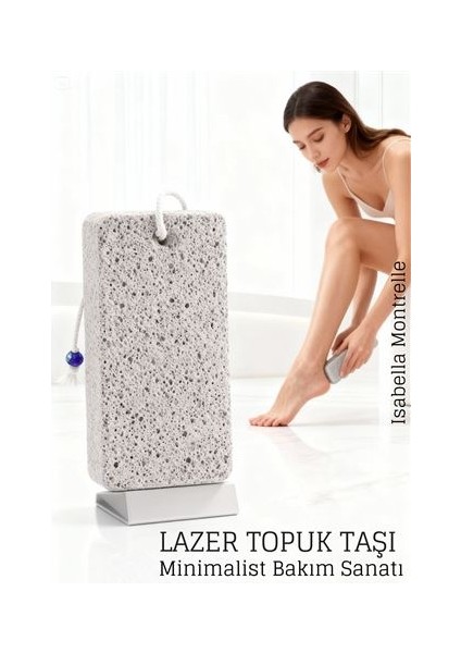 Lazer Kesim Doğal Ponza Topuk Taşı – Ayak Bakımı Için Profesyonel Cilt Temizleyici